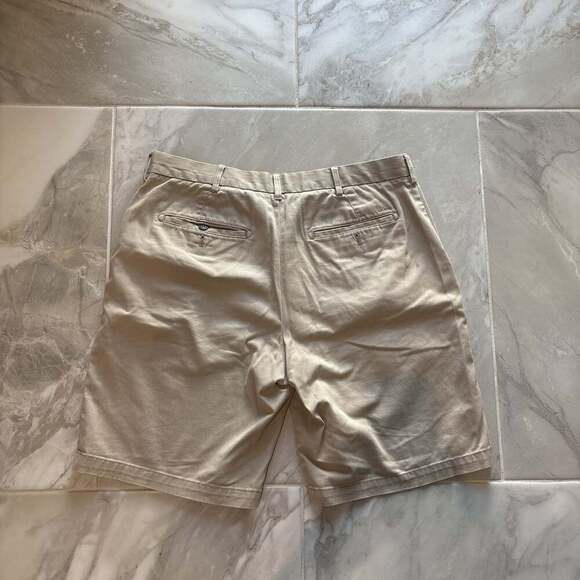 IZOD Men's Saltwater Flat Front Chino Shorts - Picture 6 of 6